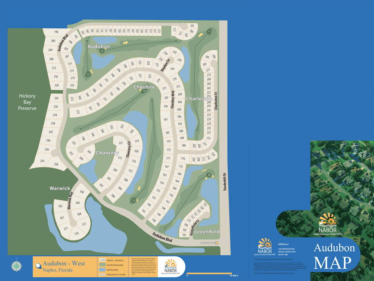 Audubon - West map