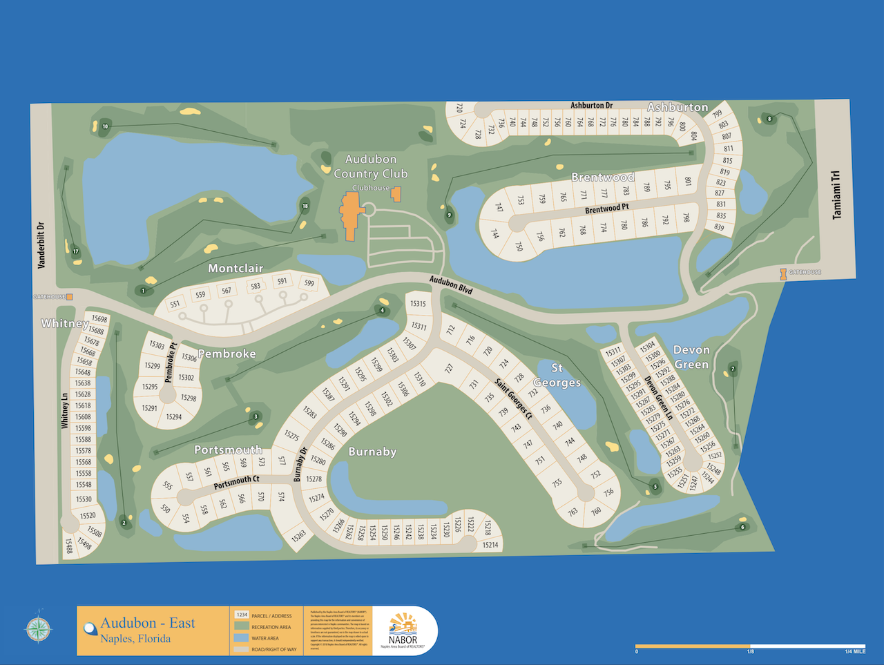 Audubon - East map