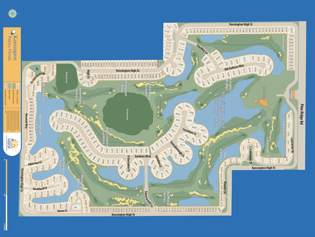 Kensington map