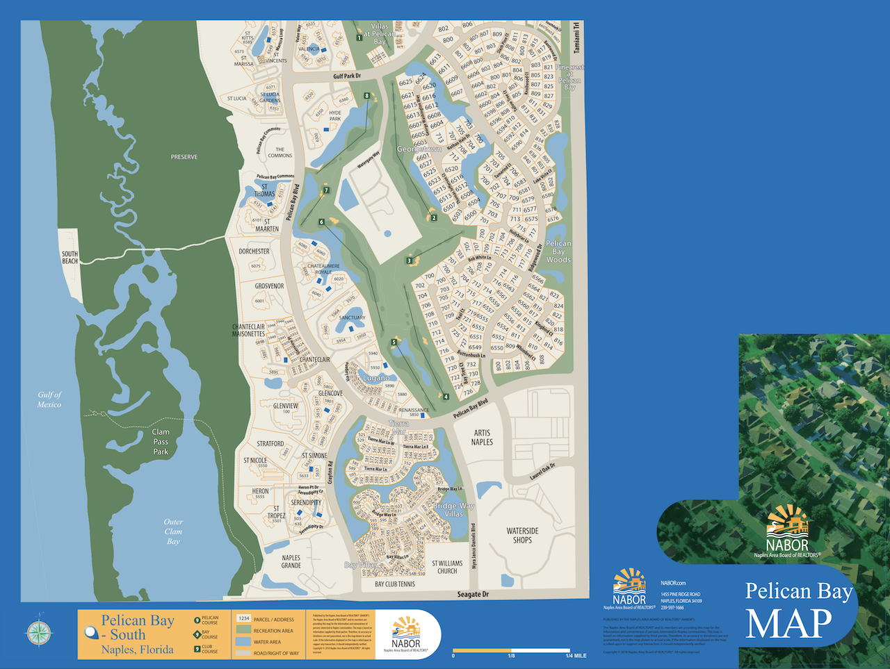 Pelican Bay - South map